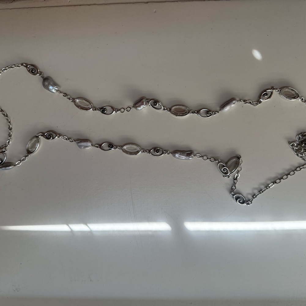 Brighton Silver and Pearl Necklace